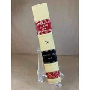 Antique 1960s American Law & Procedure Vol. 12: Constitutional Law | La Salle